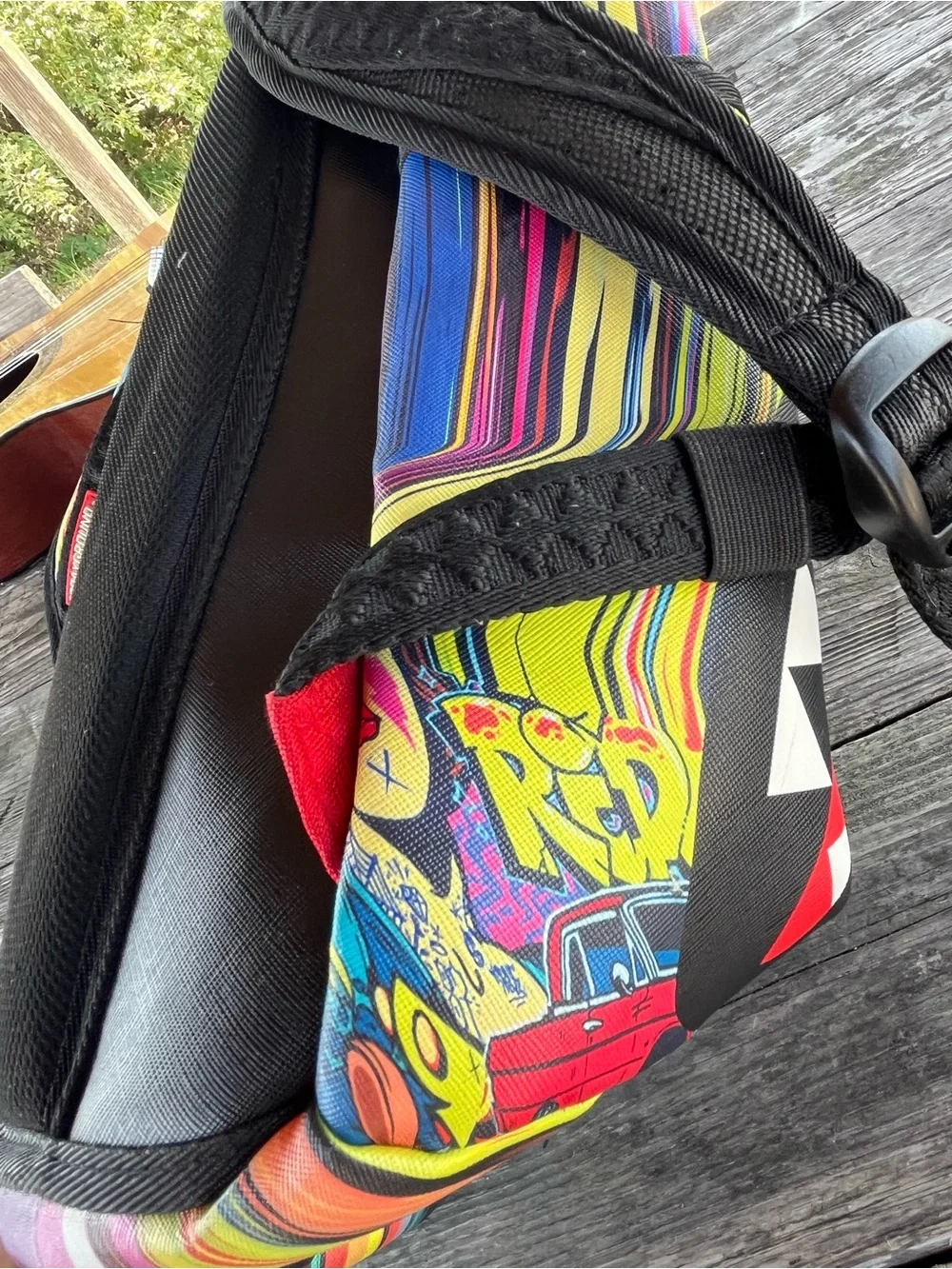 Sprayground Multicolor Shark Mouth Backpack limited edition, graffiti